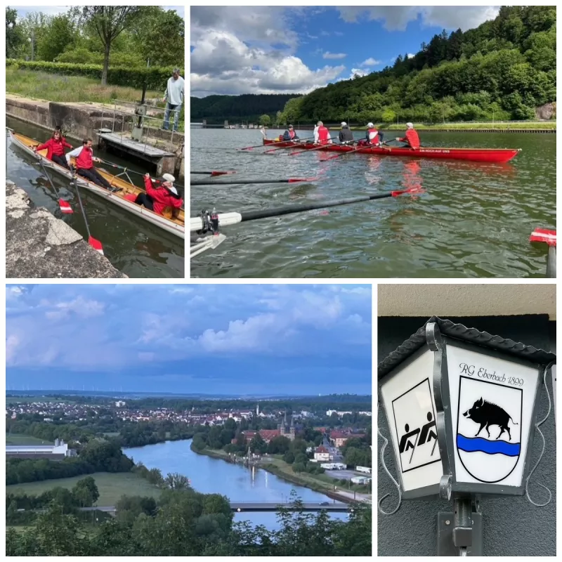 FRGS-Boote bei der Wanderfahrt auf dem Neckar