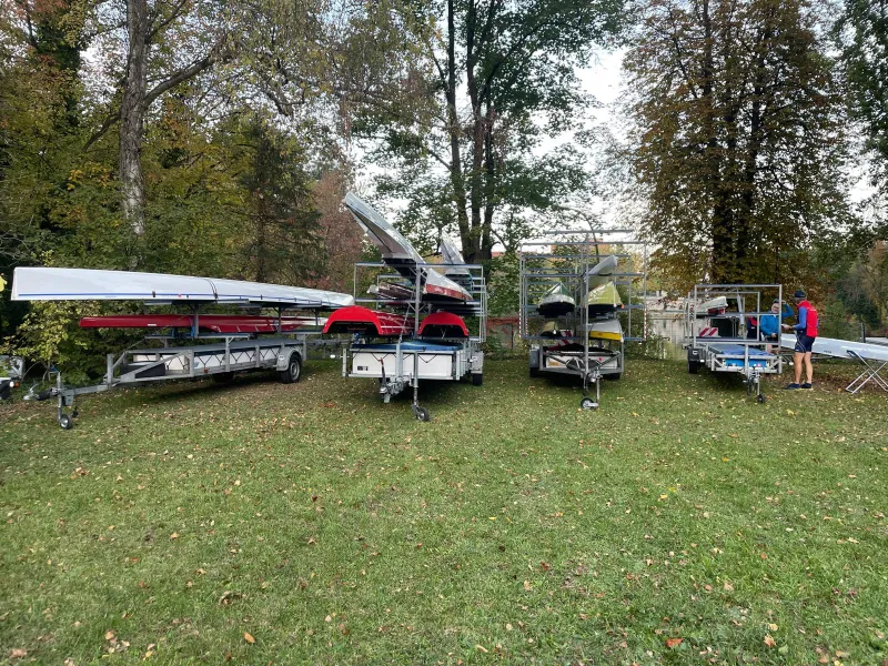 Bootshänger auf dem Sattelplatz in Würzburg