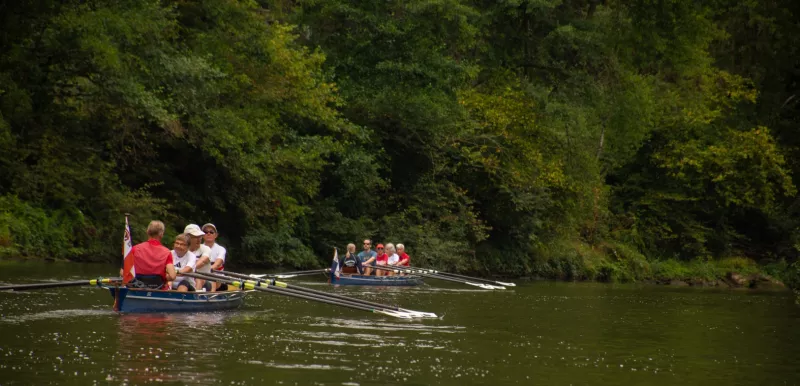 Ruderboote der FRGS auf der Lahn 2024